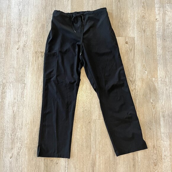 Womens Medcouture Black Scrub Pants - M - Picture 1 of 6